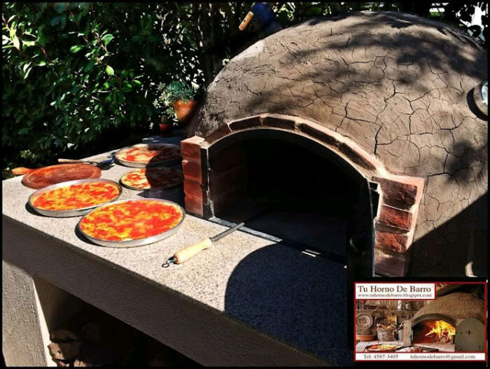 Horno de Barro Familiar con Puerta de Fundicion THB - Imagen 11